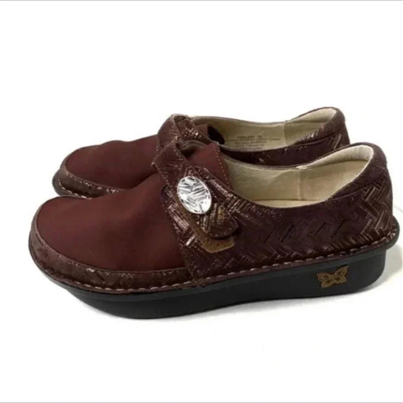 Alegria PG Lite Dream Fit Den 589 Brown Slip On Comfort Shoes - Picture 2 of 9